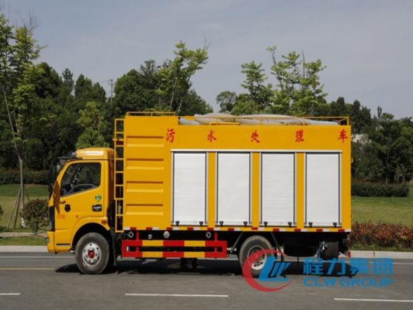 東風(fēng)大多利卡8方污水處理車，凈化車程力廠家直供